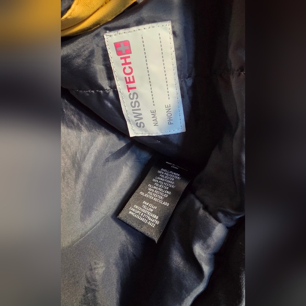 Swiss Tech Kids Yellow and Black Coat - Picture 5 of 9